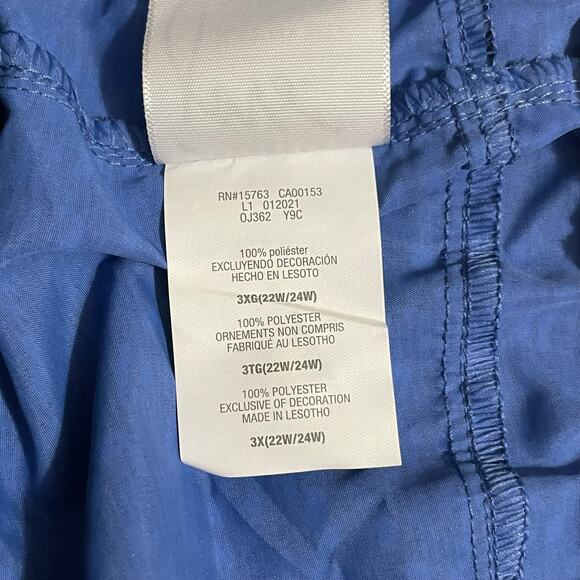 JMS Just My Size Womens Plus Size Athletic Active Shorts Size 3X (22W/24W) Blue - Picture 5 of 11